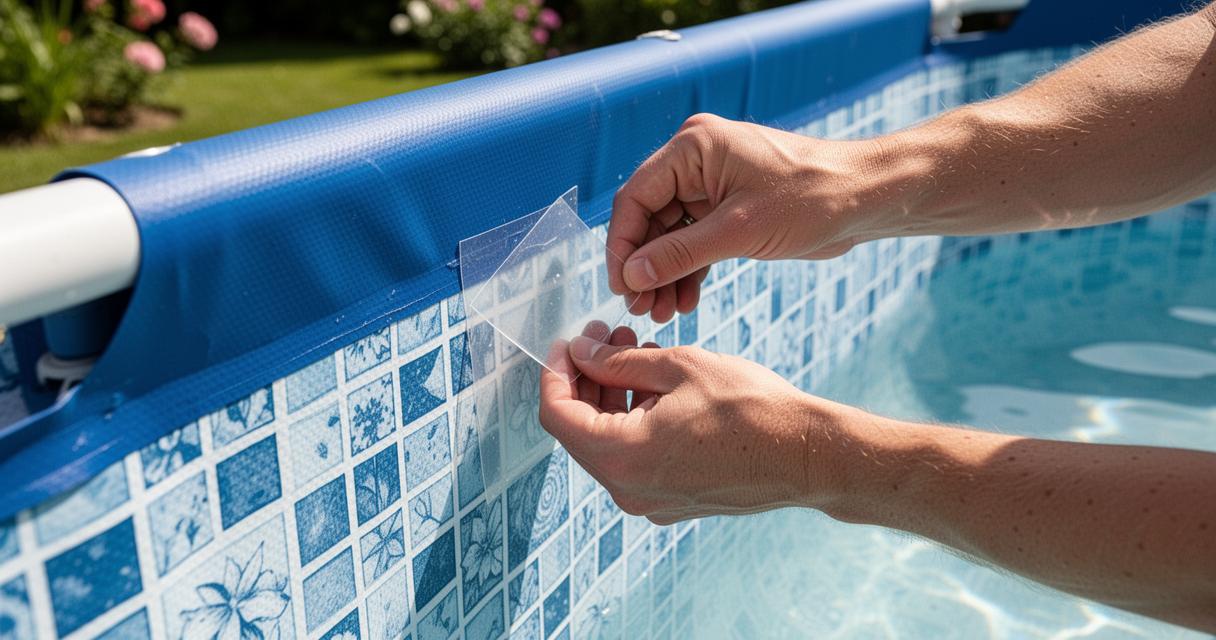 Guide pratique pour savoir comment réparer le liner de sa piscine hors-sol selon sa composition